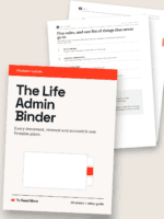 The Life Admin Binder