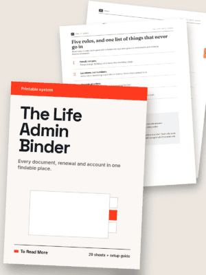 The Life Admin Binder