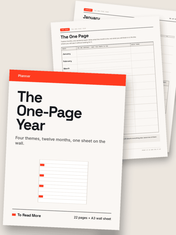 The One-Page Year